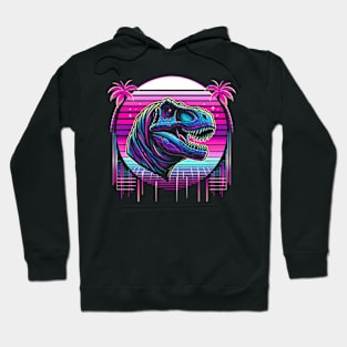 Synthwave T-rex Hoodie